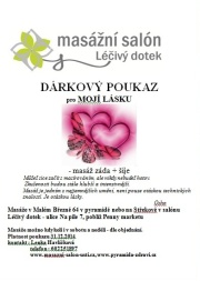 Dárkový poukaz - Svatý valentýn